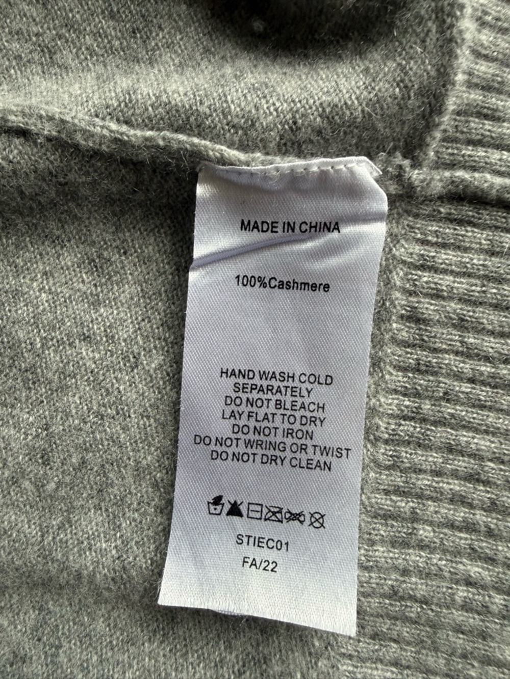 Women’s Quince Heather GreyMongolian Cashmere Open Cardigan Size Medium - Picture 9 of 11